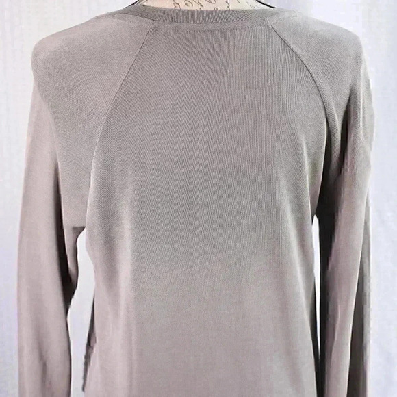 Athleta Serenity Womens Size XS Criss Cross Modal Sweatshirt Gray Pullover - Picture 8 of 13